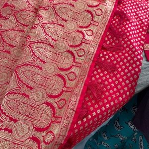 COPY - Hot pink banarsi saree